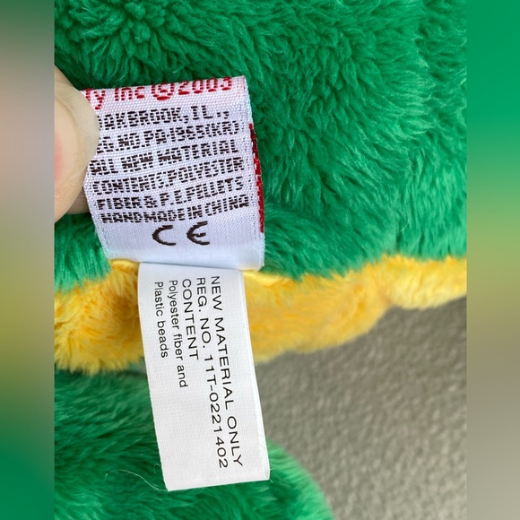 Ty Classic Bayou the Frog 13” Plush Stuffed Animal Toy Croaking Rattle 2003 - Picture 4 of 11